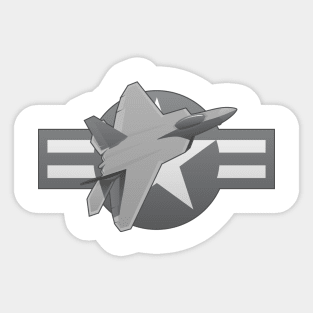 F-22 Raptor Military Fighter Jet Sticker